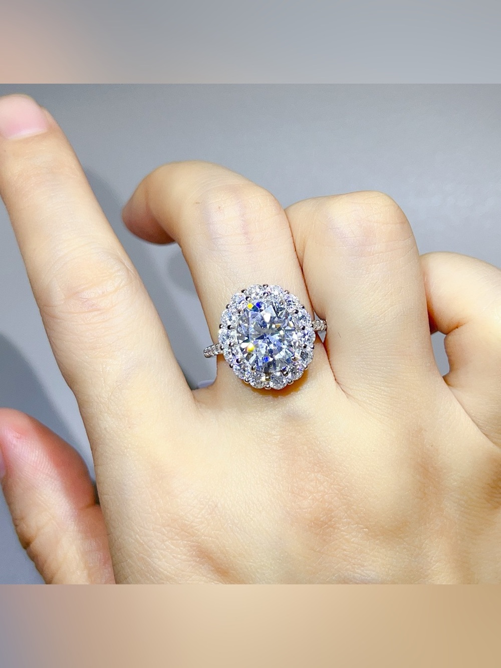 5 Carat Moissanite 925 Sterling Silver Ring